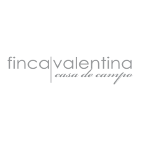 logotipo gris de finca valentina footer