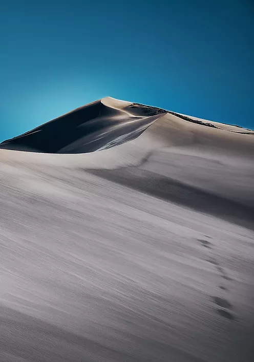 dazzling white sand dunes