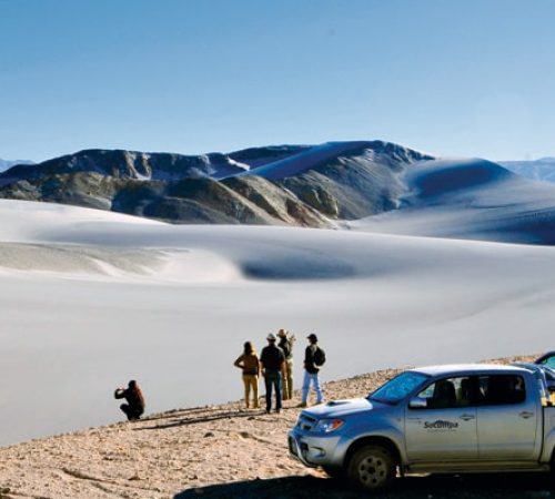 dune di sabbia bianca abbagliante
